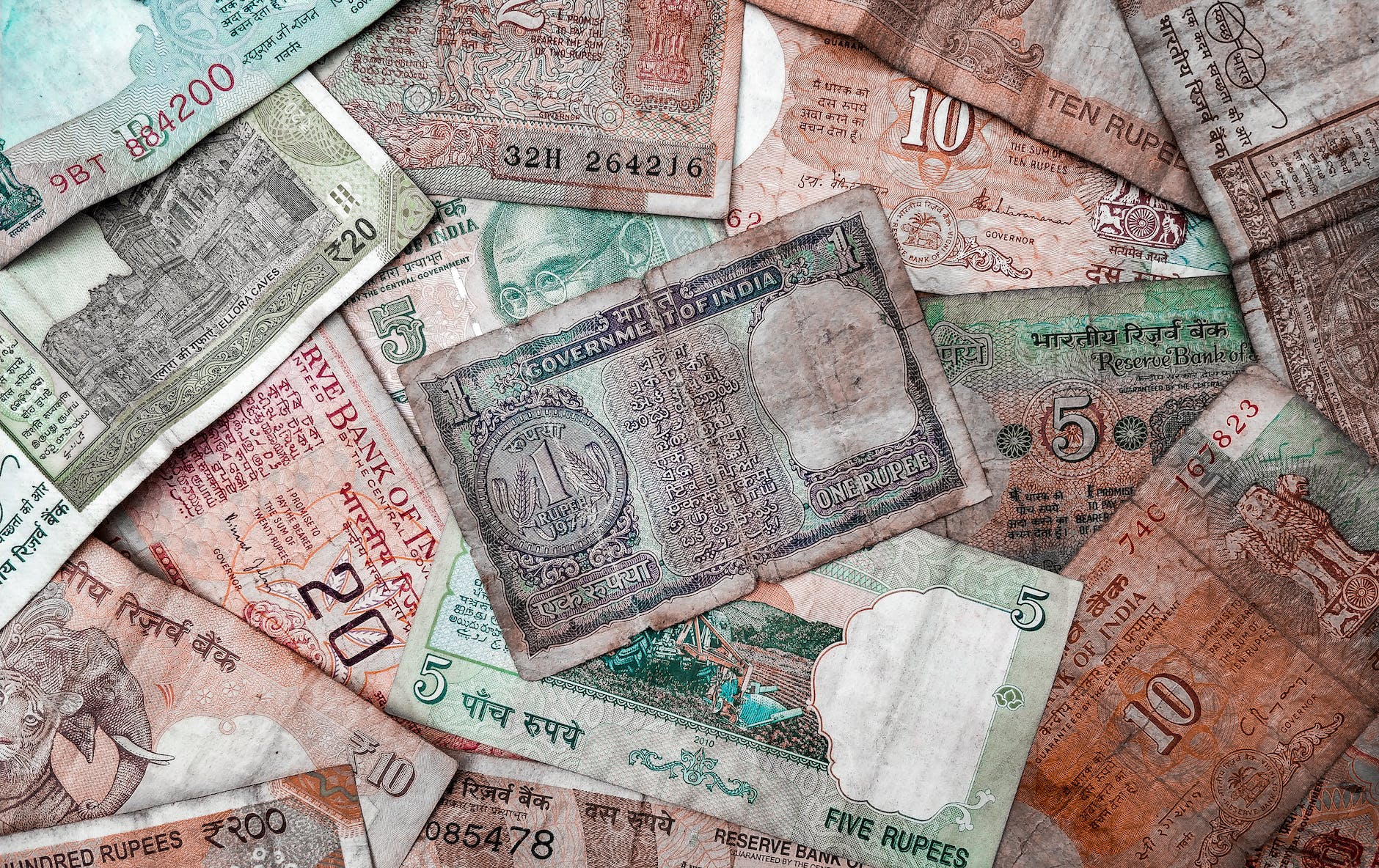 old indian currency bills