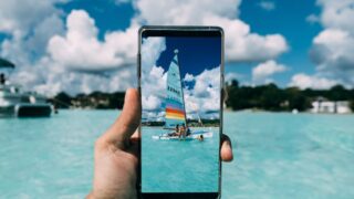 person holding phone