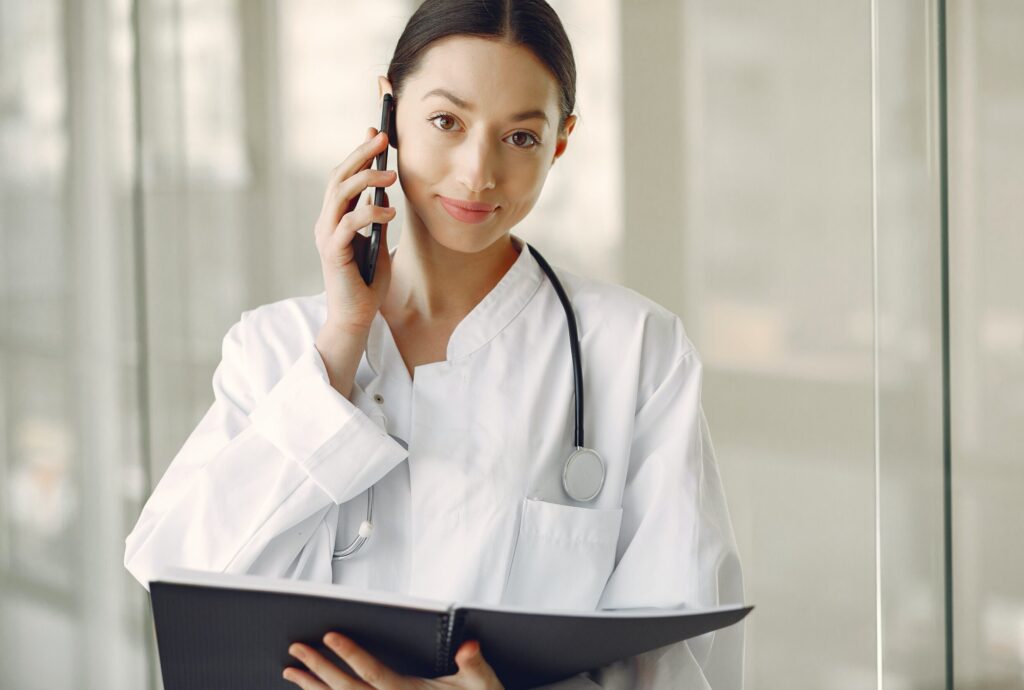 woman calling by phone